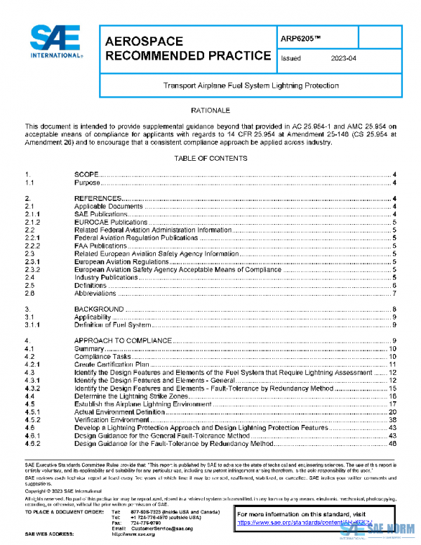 SAE ARP6205 PDF