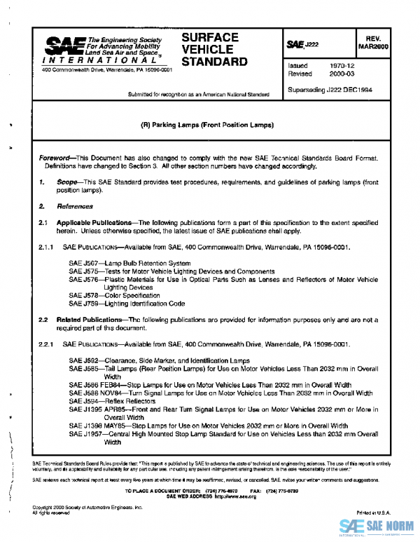 SAE J222_200003 PDF