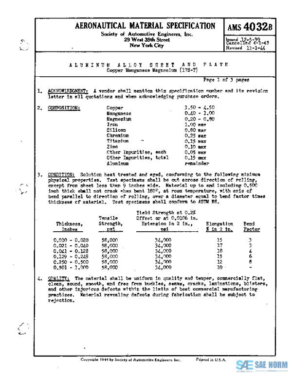 SAE AMS4032B PDF SAE AMS4032B PDF