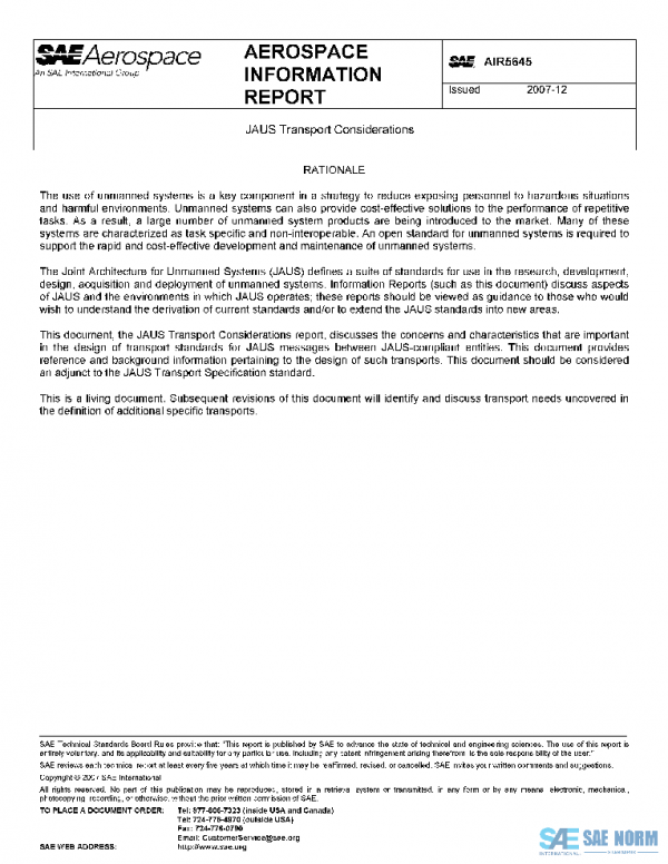 SAE AIR5645 PDF