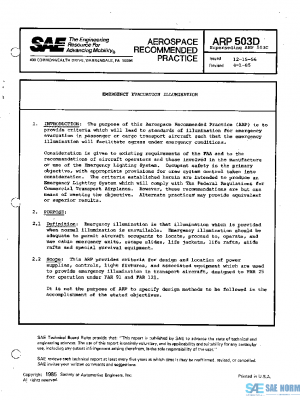 SAE ARP503D PDF