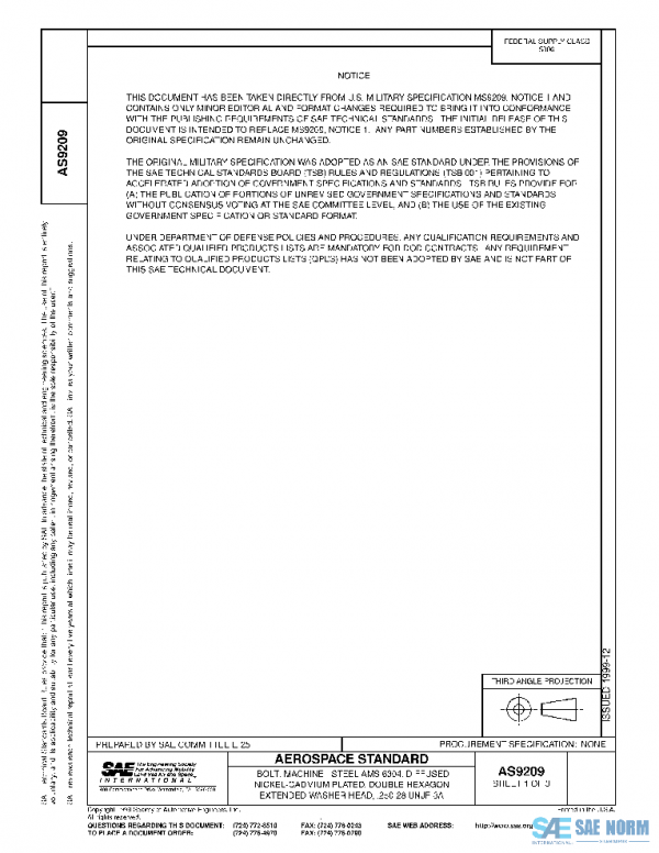 SAE AS9209 PDF