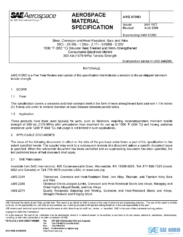 SAE AMS5726D PDF