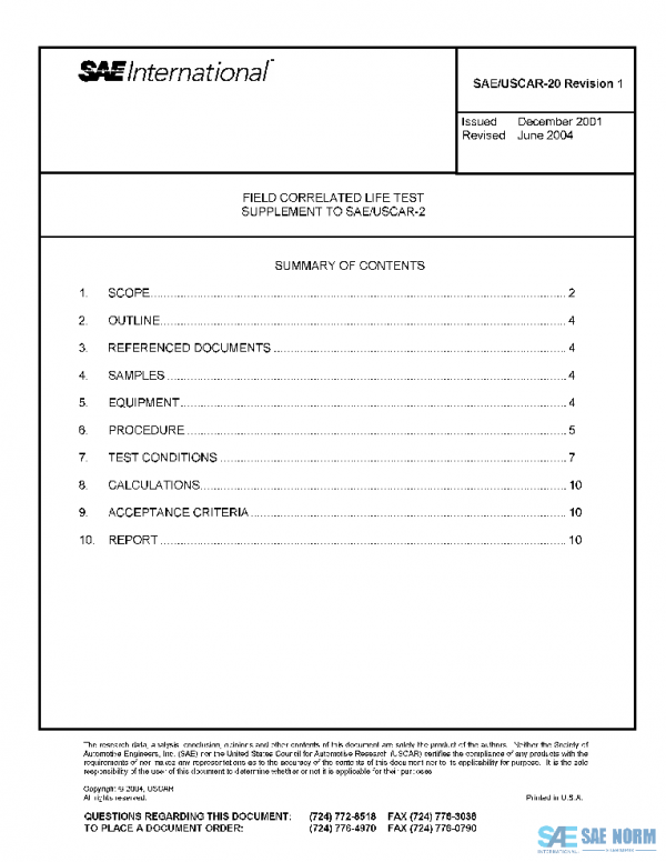 SAE USCAR20-1 PDF