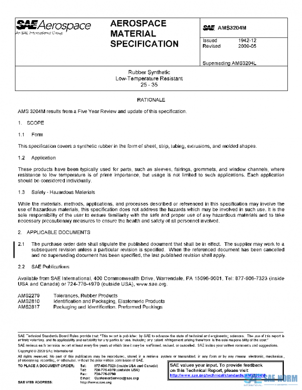 SAE AMS3204M PDF SAE AMS3204M PDF