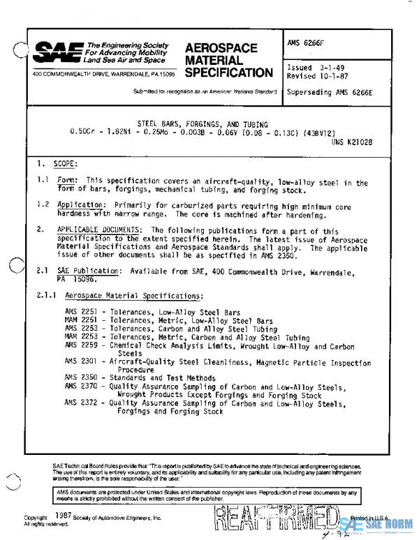 SAE AMS6266F PDF