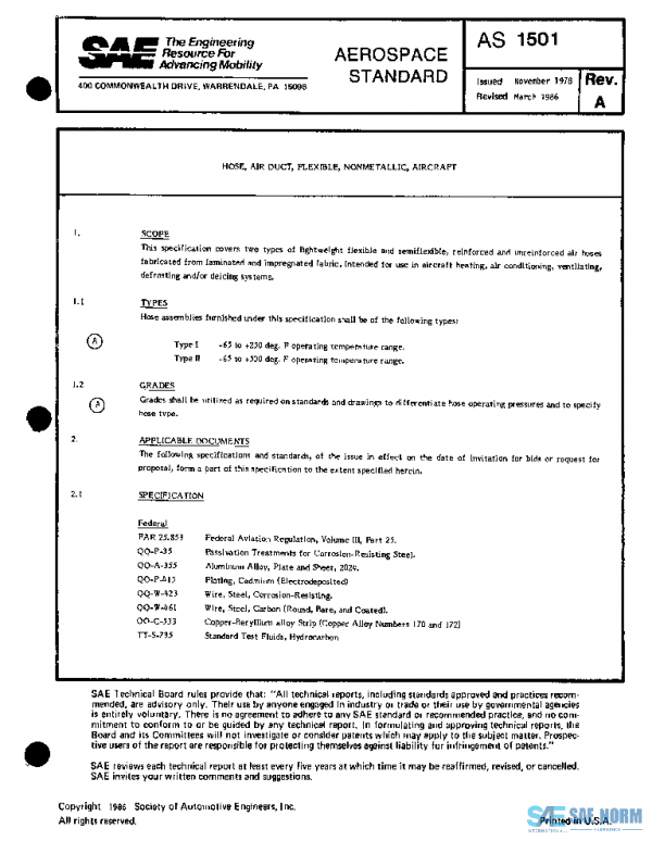 SAE AS1501A PDF SAE AS1501A PDF