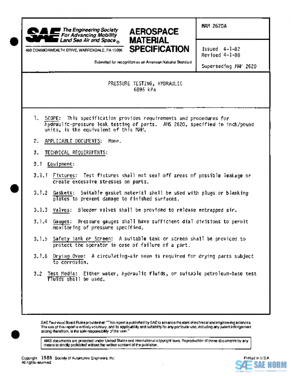 SAE MAM2620A PDF SAE MAM2620A PDF