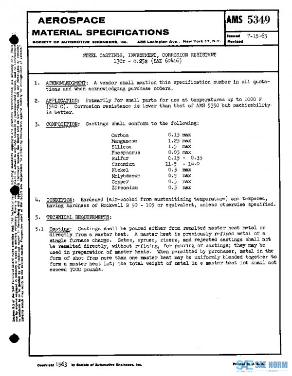 SAE AMS5349 PDF SAE AMS5349 PDF