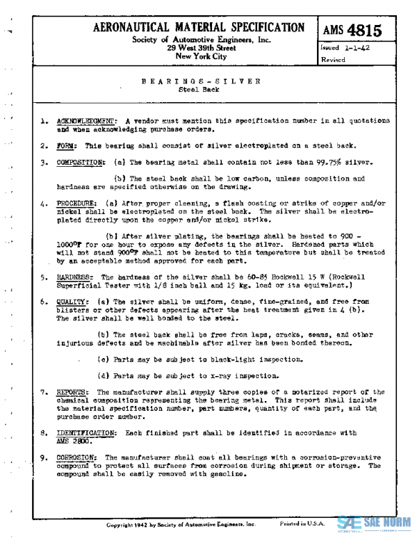 SAE AMS4815 PDF SAE AMS4815 PDF