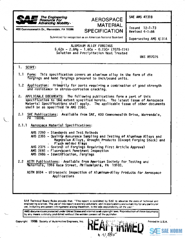 SAE AMS4131B PDF SAE AMS4131B PDF