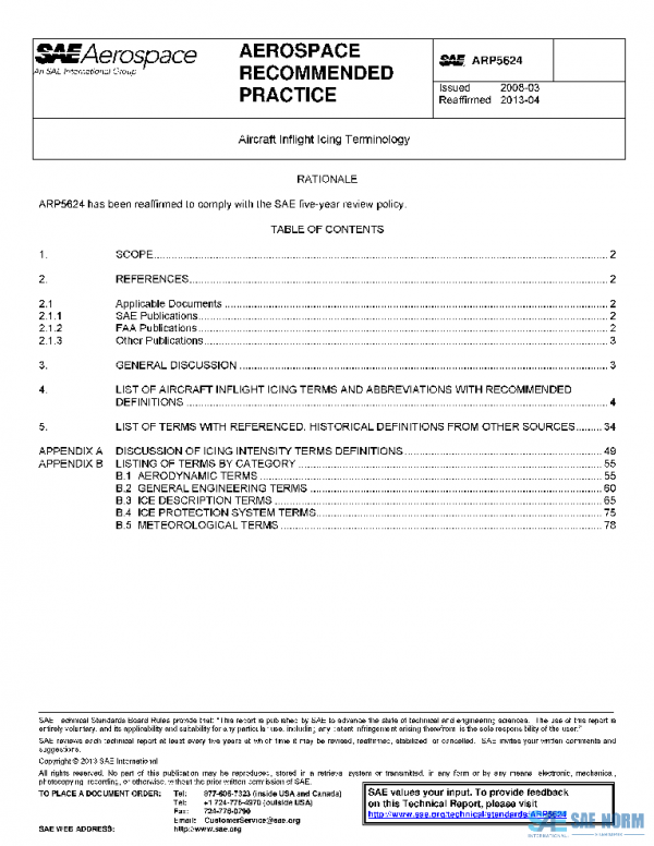 SAE ARP5624 PDF SAE ARP5624 PDF