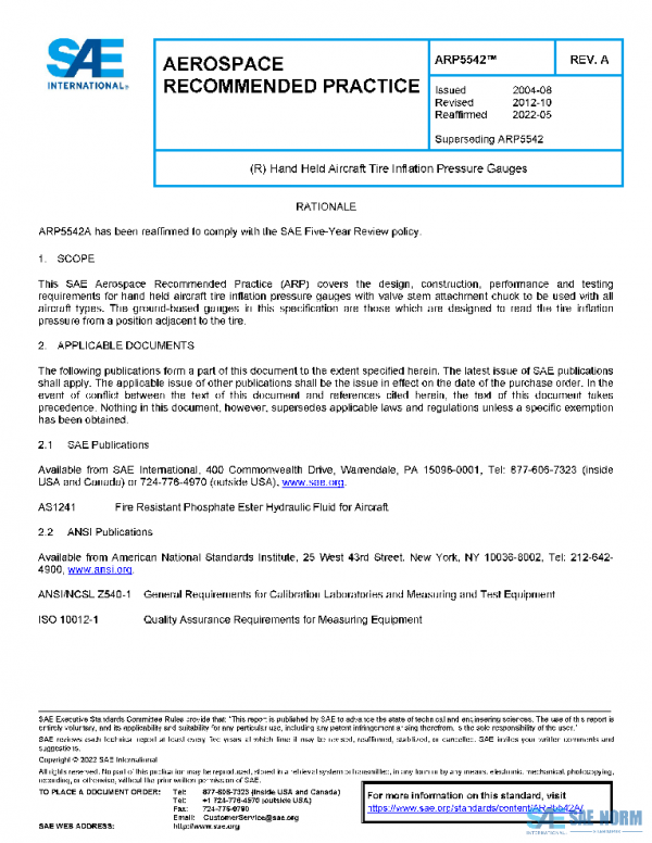 SAE ARP5542A PDF