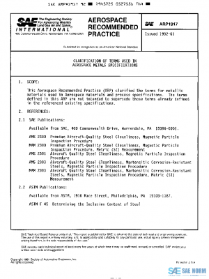 SAE ARP1917 PDF