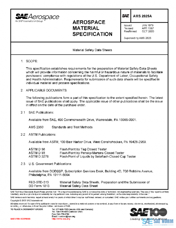 SAE AMS2825A PDF