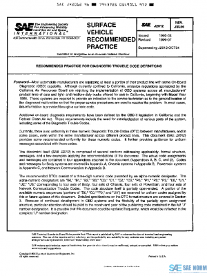 SAE J2012_199607 PDF