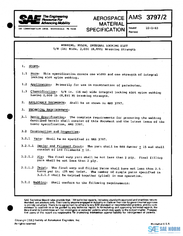 SAE AMS3797/2 PDF SAE AMS3797/2 PDF