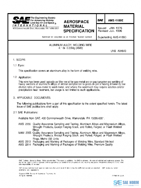 SAE AMS4189E PDF