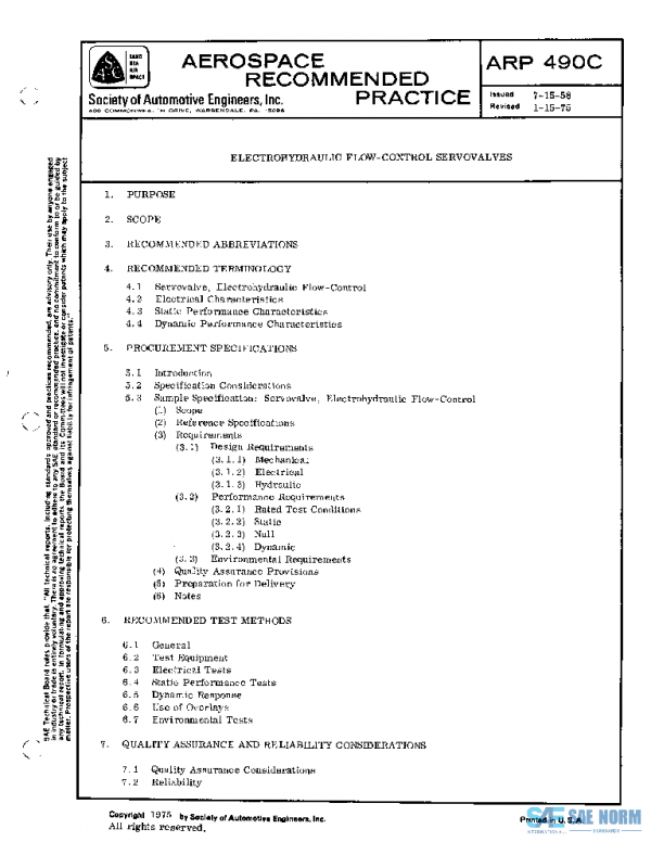 SAE ARP490C PDF