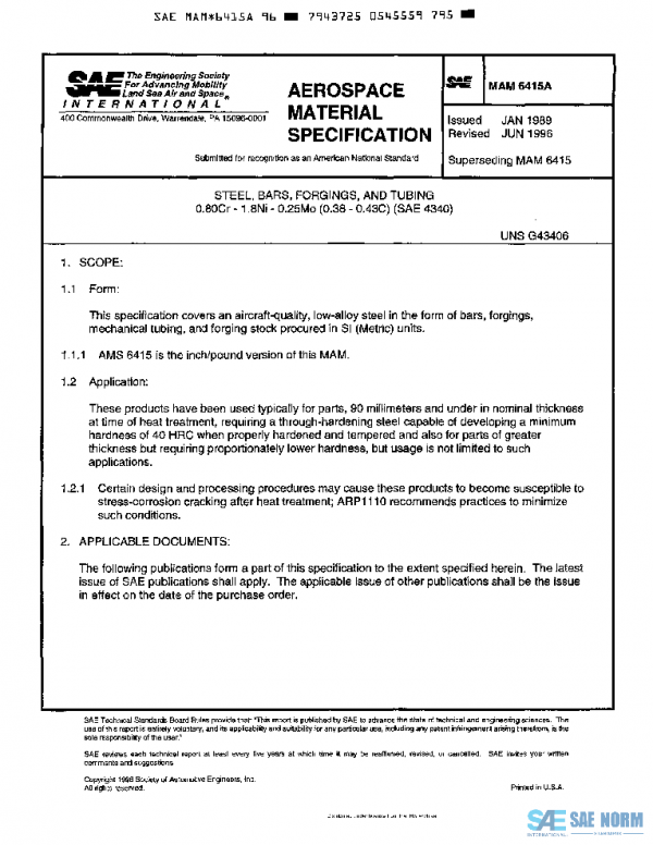 SAE MAM6415A PDF
