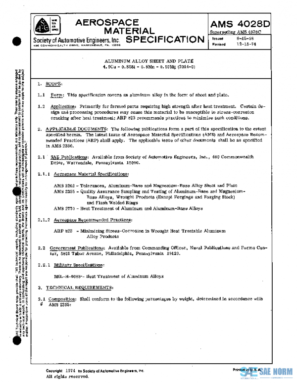 SAE AMS4028D PDF