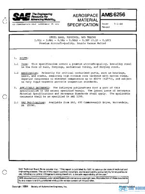 SAE AMS6256 PDF