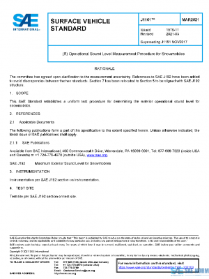 SAE J1161_202103 PDF