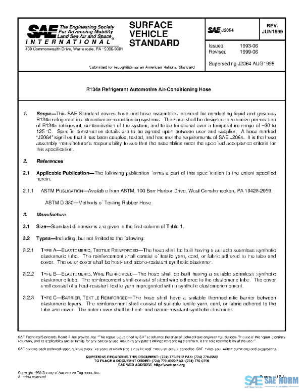 SAE J2064_199906 PDF SAE J2064_199906 PDF