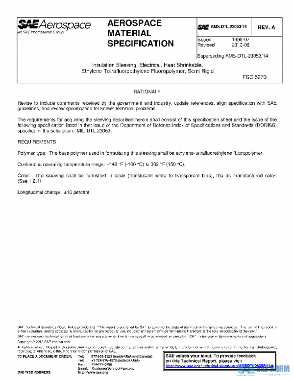 SAE AMSDTL23053/14A PDF