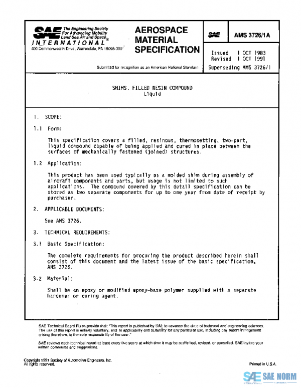 SAE AMS3726/1A PDF