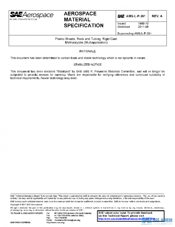SAE AMSLP391A PDF SAE AMSLP391A PDF