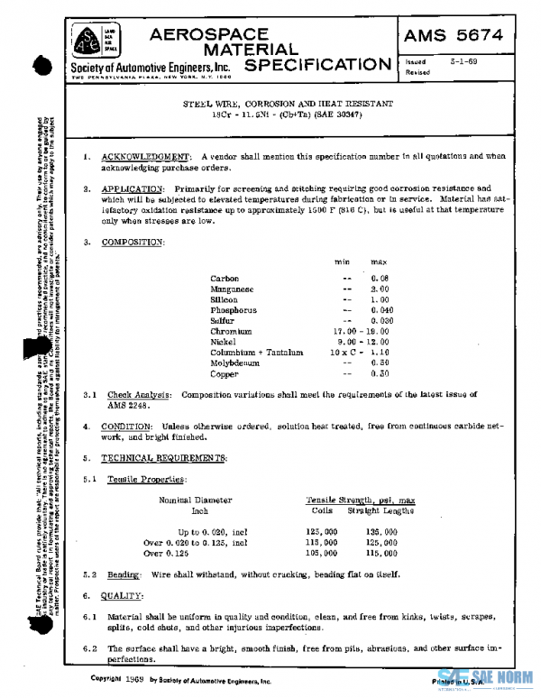 SAE AMS5674 PDF