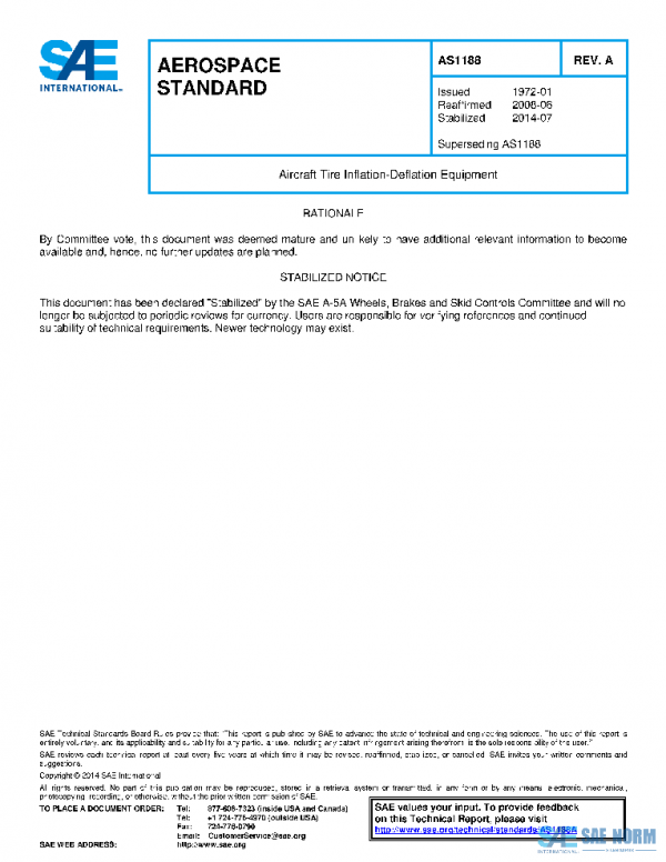 SAE AS1188A PDF SAE AS1188A PDF