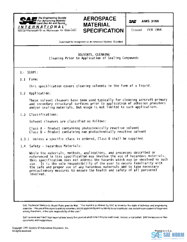 SAE AMS3166 PDF