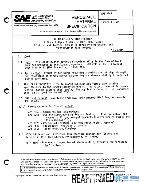 SAE AMS4247 PDF SAE AMS4247 PDF