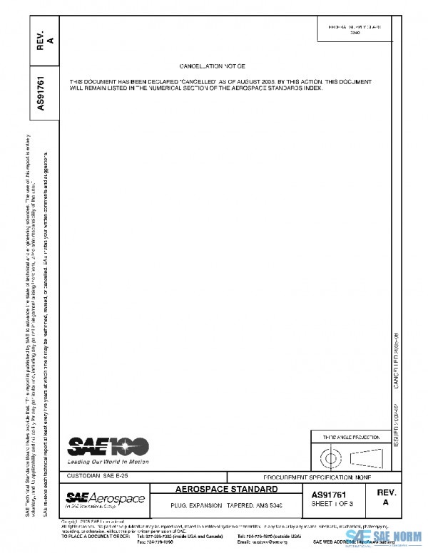 SAE AS91761A PDF