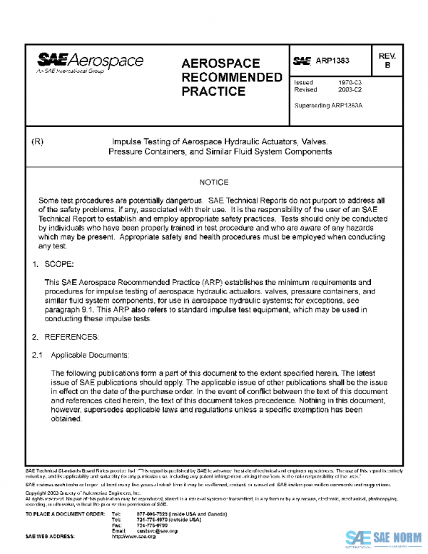 SAE ARP1383B PDF