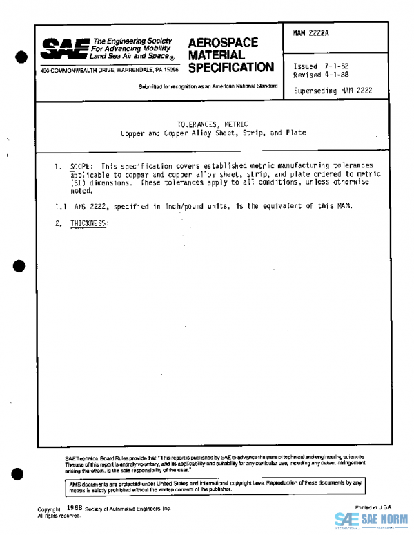 SAE MAM2222A PDF