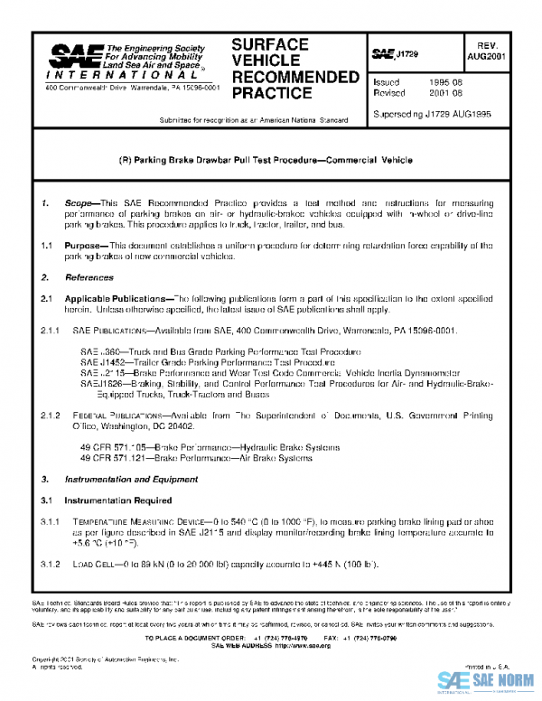 SAE J1729_200108 PDF SAE J1729_200108 PDF
