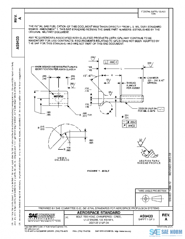 SAE AS9433A PDF SAE AS9433A PDF