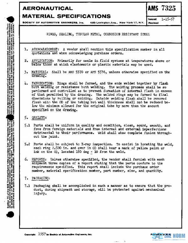 SAE AMS7325 PDF SAE AMS7325 PDF