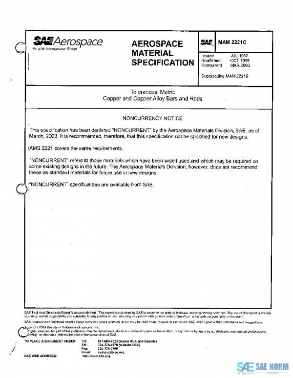 SAE MAM2221C PDF