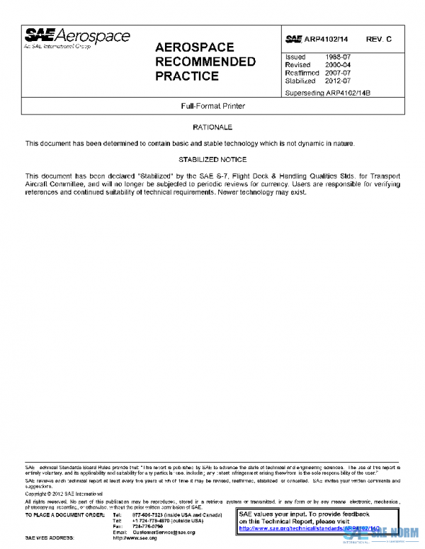SAE ARP4102/14C PDF SAE ARP4102/14C PDF