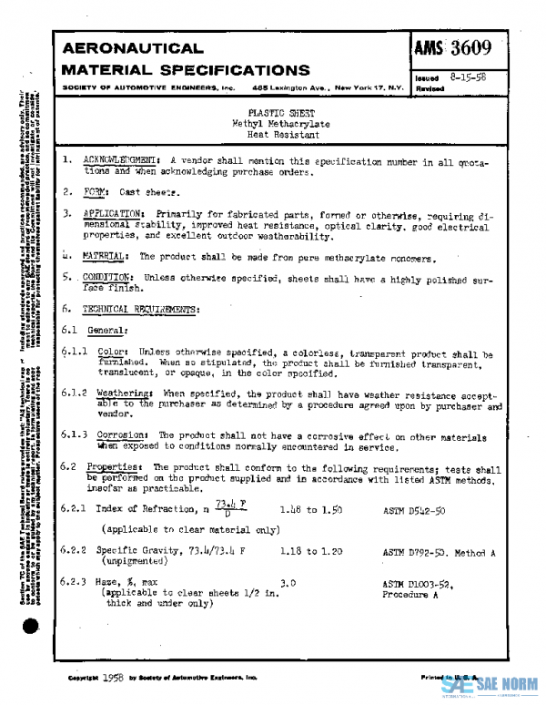 SAE AMS3609 PDF SAE AMS3609 PDF