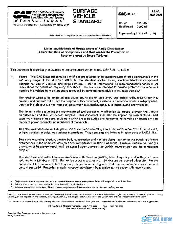 SAE J1113/41_200005 PDF