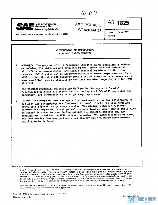SAE AS1825 PDF SAE AS1825 PDF