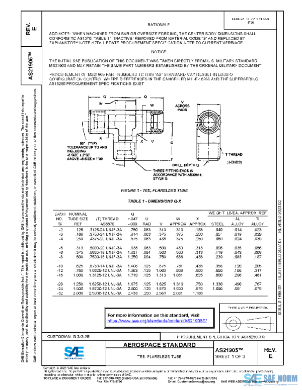 SAE AS21905E PDF SAE AS21905E PDF