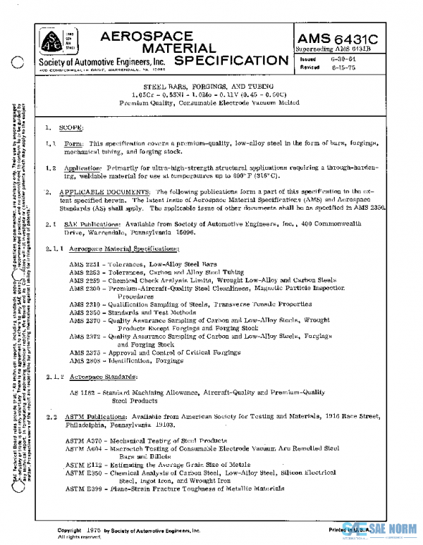 SAE AMS6431C PDF