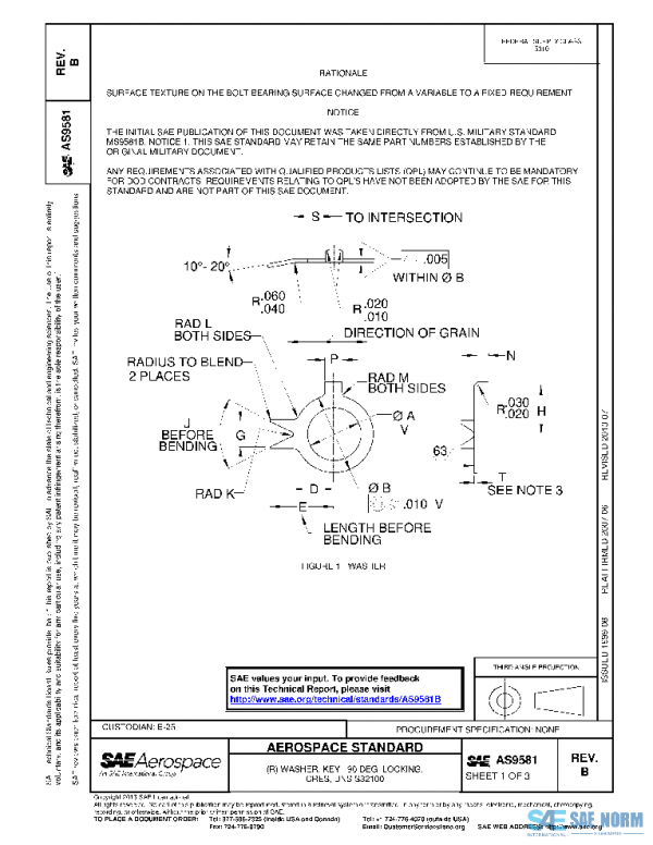 SAE AS9581B PDF SAE AS9581B PDF