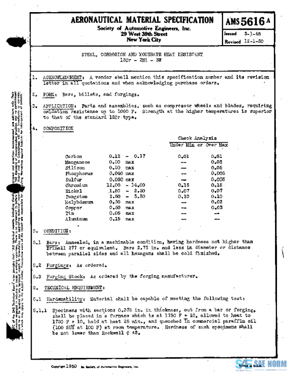 SAE AMS5616A PDF SAE AMS5616A PDF